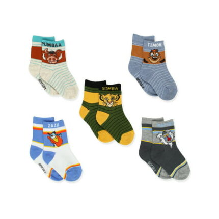 The Lion King Toddler Boys Girls 5 Pack Crew Socks Set LN038