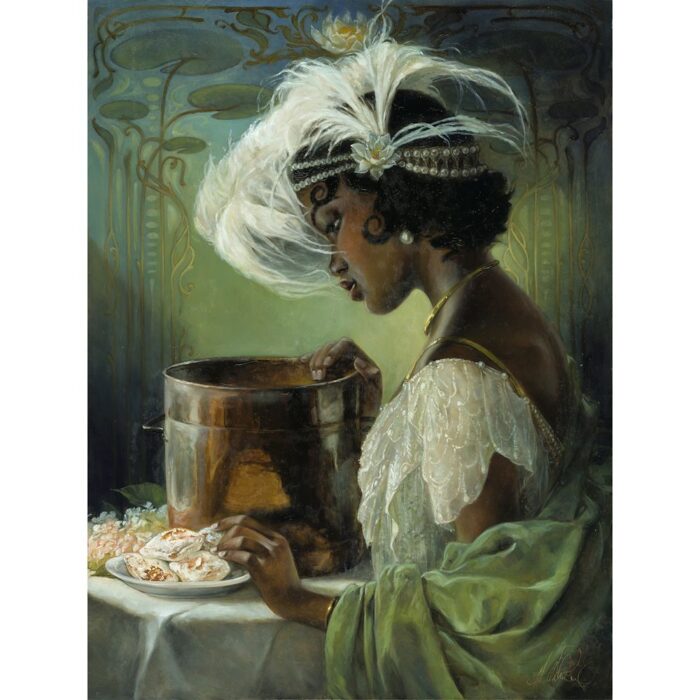 Tiana ''Dig a Little Deeper'' by Heather Edwards Hand-Signed & Numbered Canvas Artwork Limited Edition Official shopDisney