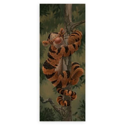 Tigger ''Don't look Down'' by Jared Franco Hand-Signed & Numbered Canvas Artwork Limited Edition Official shopDisney