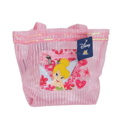 Tinker Bell Tote Bag Pink Bonus Visor