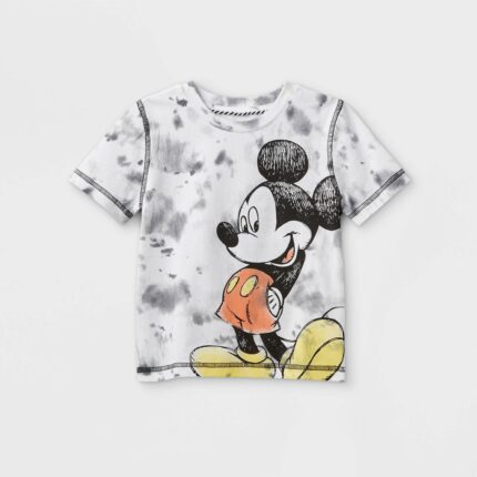 Toddler Boys' Disney Mickey Mouse T-Shirt - Black/White 4T