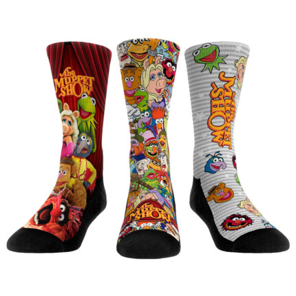 Unisex Rock Em Socks The Muppets Three-Pack Crew Socks Set