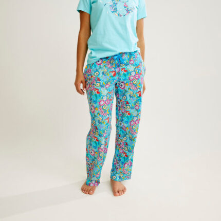 Vera Bradley Disney Pajama Pants Women in Ariel Floral Purple/Blue 2XL