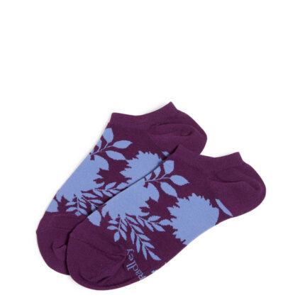 Vera Bradley No-Show Socks Women in Flirty Floral Tonal Purple