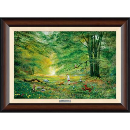 Winnie the Pooh ''The Knighting of Pooh'' by Peter & Harrison Ellenshaw Framed Canvas Artwork Limited Edition Official shopDisney