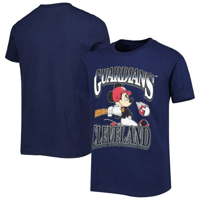 Youth Navy Cleveland Guardians Disney Game Day T-Shirt, Boy's, Size: Youth XL, GRD Blue