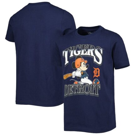 Youth Navy Detroit Tigers Disney Game Day T-Shirt, Boy's, Size: YTH Large, Blue