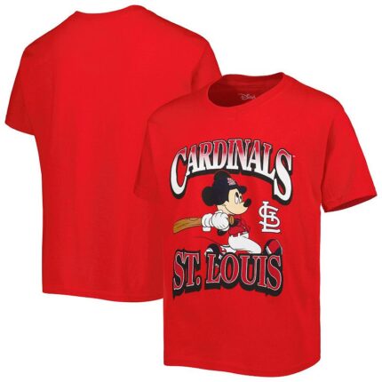 Youth Red St. Louis Cardinals Disney Game Day T-Shirt, Boy's, Size: YTH Large