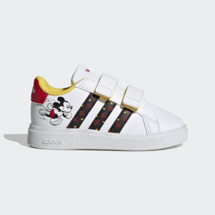adidas adidas x Disney Grand Court Mickey Hook-and-Loop Shoes Cloud White 10K