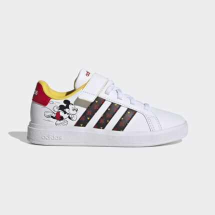 adidas adidas x Disney Grand Court Mickey Hook-and-Loop Shoes Cloud White 12K