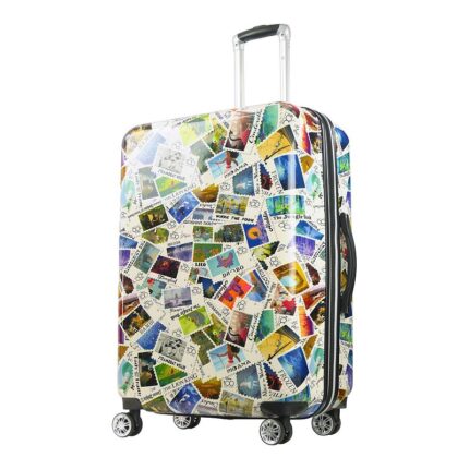 ful Disney's 100 Years Stamps Hardside Spinner Luggage, Multicolor, 22 CARRYON