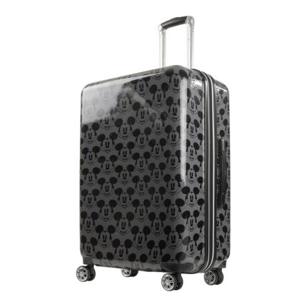 ful Disney's Mickey Mouse All Over Print 21-Inch Carry-On Hardside Spinner Luggage, Grey, 21 Carryon