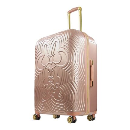 ful Disney's Minnie Mouse Playful Hardside Spinner Luggage, Pink, 25 INCH