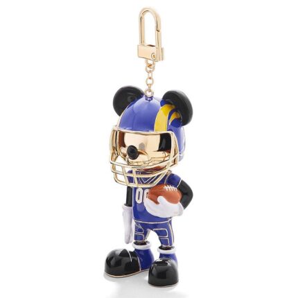 BaubleBar Los Angeles Rams Disney Mickey Mouse Keychain, Blue