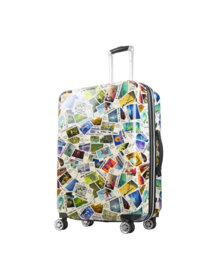 Disney Ful Disney 100 Years Stamps Acrylonitrile Butadiene Styrene Hard-Sided Spinner 30" Luggage