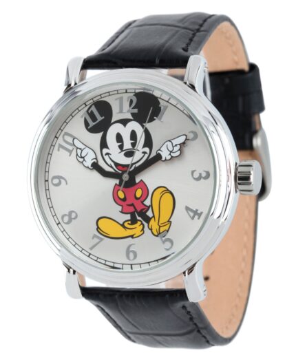 Disney Mickey Mouse Men's Shiny Silver Vintage Alloy Watch