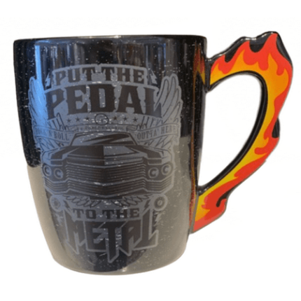 Disney Parks Rockin Roller Coaster Pedal on the Metal Coffee Mug New with Tag