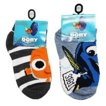 Disney Pixar s Finding Dory Assorted Little Kid s Socks (sock Size 4-6 2 Pairs)