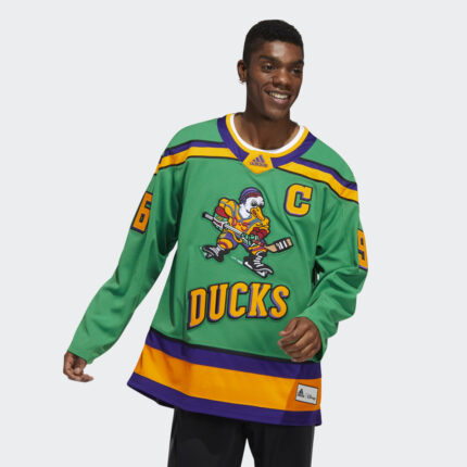 adidas Mighty Ducks Conway Authentic Jersey Team Green XL (54) Mens