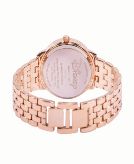 ewatchfactory Women's Disney Winnie Rose Gold Tone Alloy Bracelet Watch 40mm